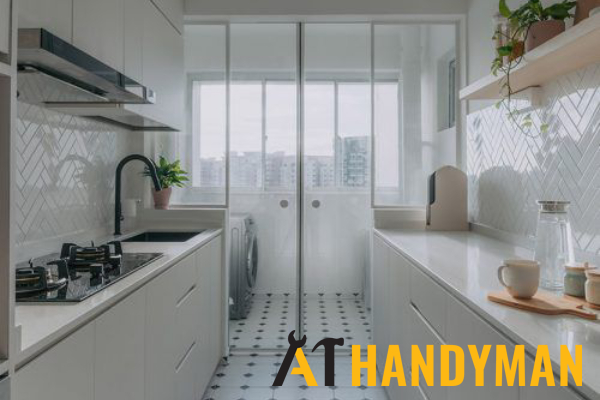 Service Yard Door Repair 3 service yard door repair a1 handyman singapore 2
